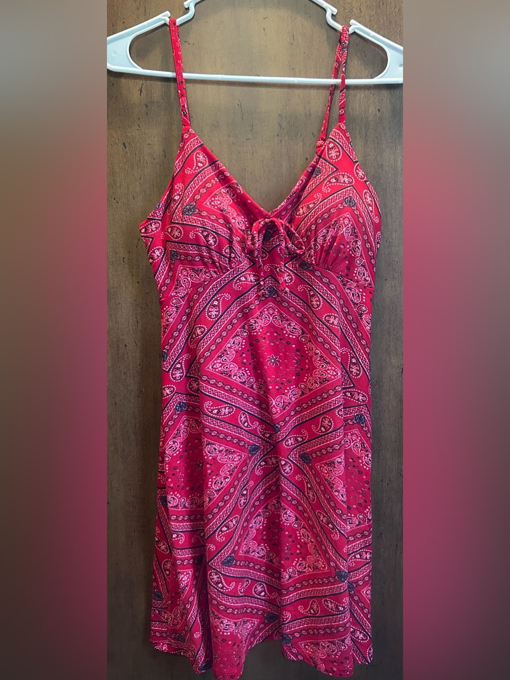 bandana print dress no bo